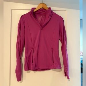 Magenta quarter zip